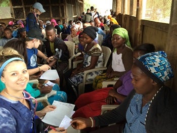 SLC nursing students in Africa